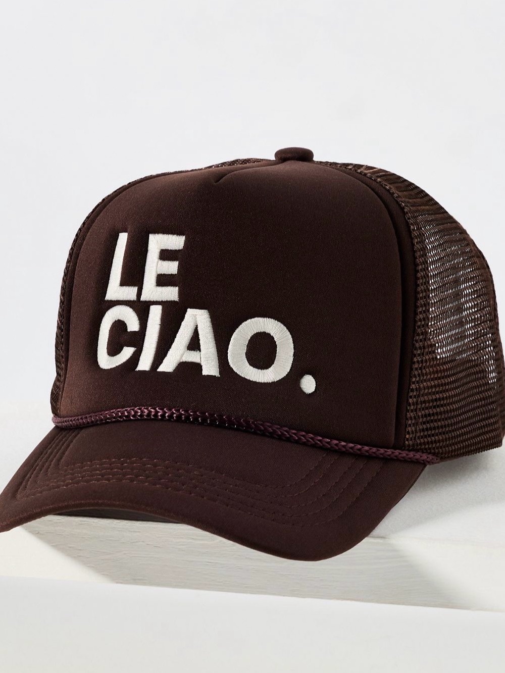 ISO Le Ciao Brown Trucker Cap - Picture 1 of 1